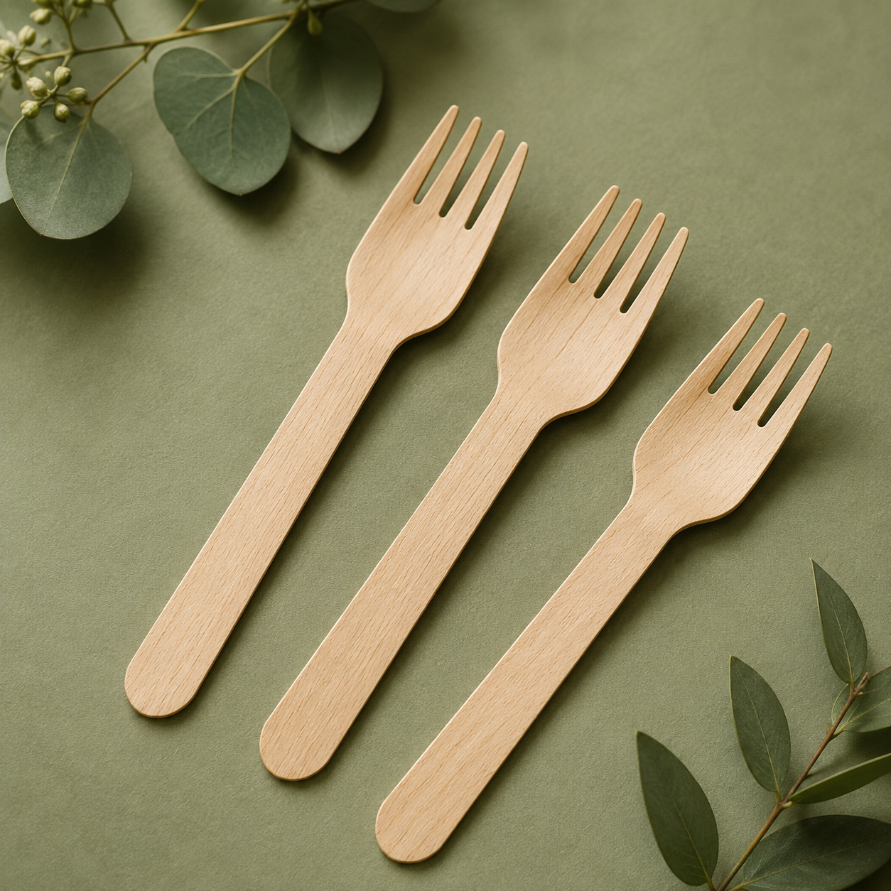 Premium Wooden Forks