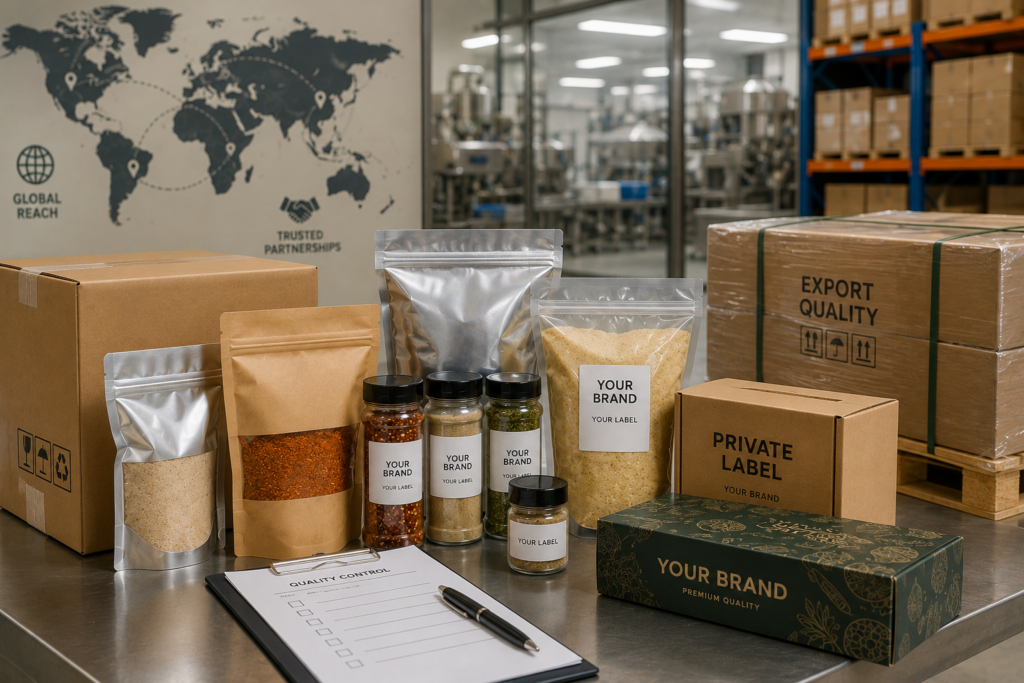 export & private label businesses