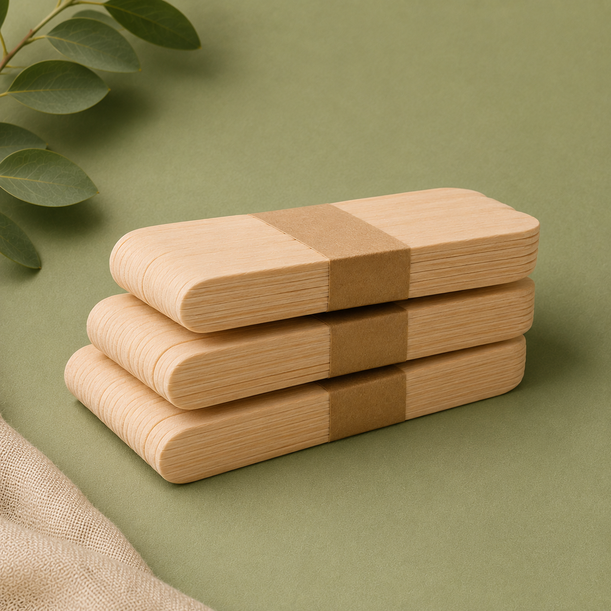 Wooden Ice Cream Spoon Bundle