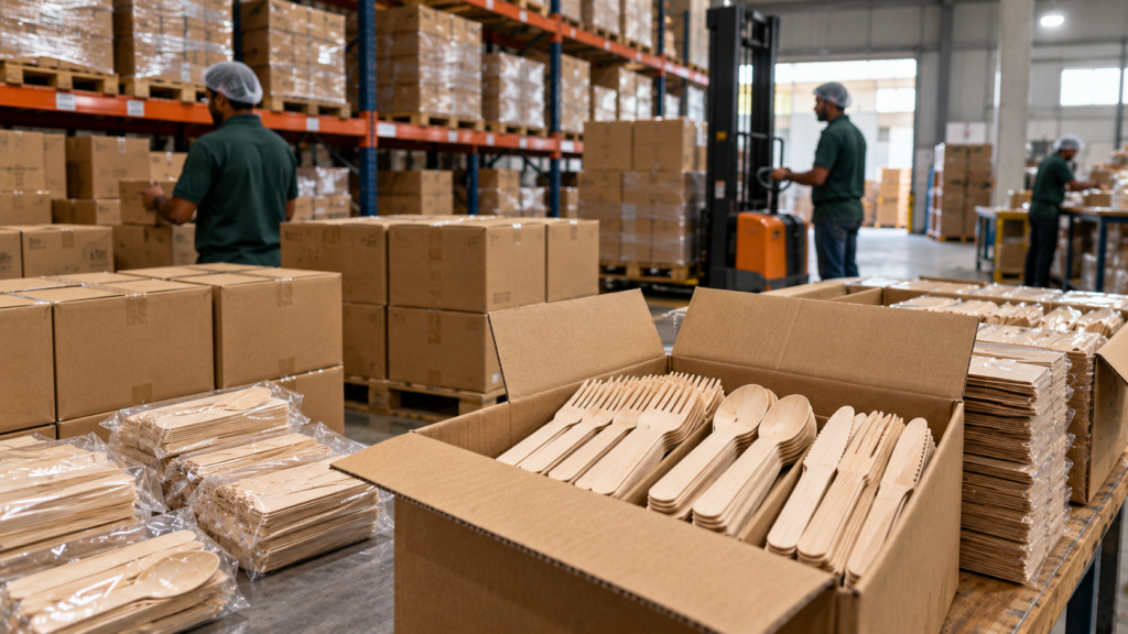 bulk wooden cutlery for restaurants in India