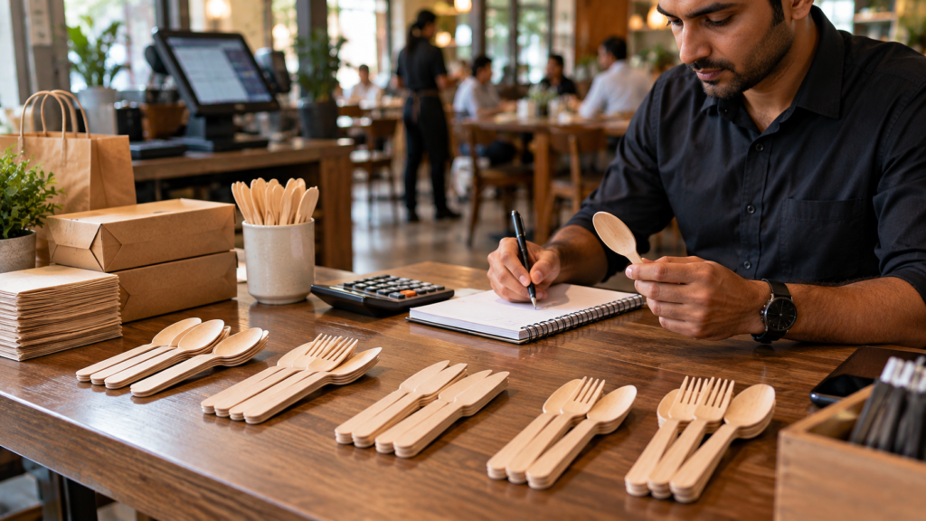 bulk wooden cutlery for restaurants in India
