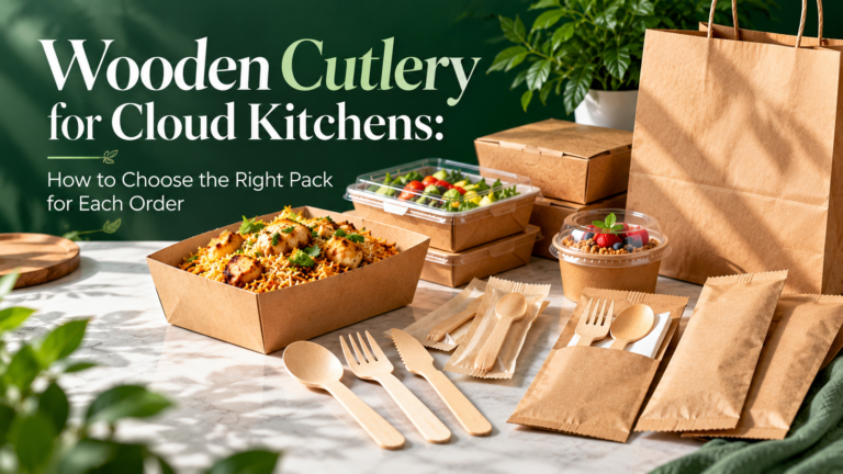 Wooden Cutlery for Cloud Kitchens: How to Choose the Right Pack for Each Order 